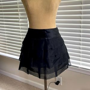 BCBG Maxazria tiered mini skirt. Size 4. Worn once. Perfect condition